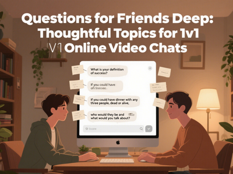 thoughtful topics for 1v1 online video chats