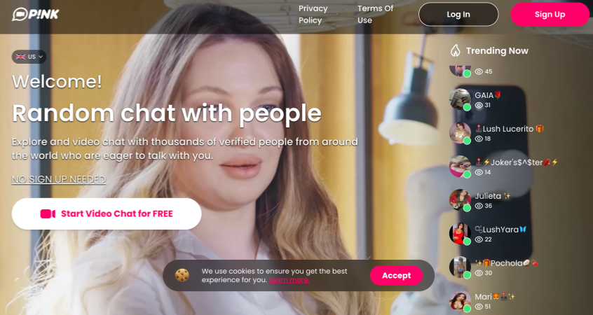 Pink Video Chat