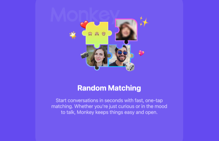 One-to-one random video chat
