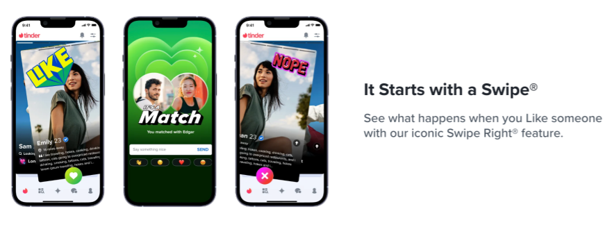 Swipe-to-Match Mechanism