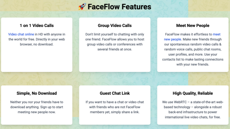 FaceFlow Features Explained in Detail