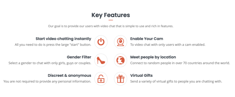 Shagle Main Features Overview