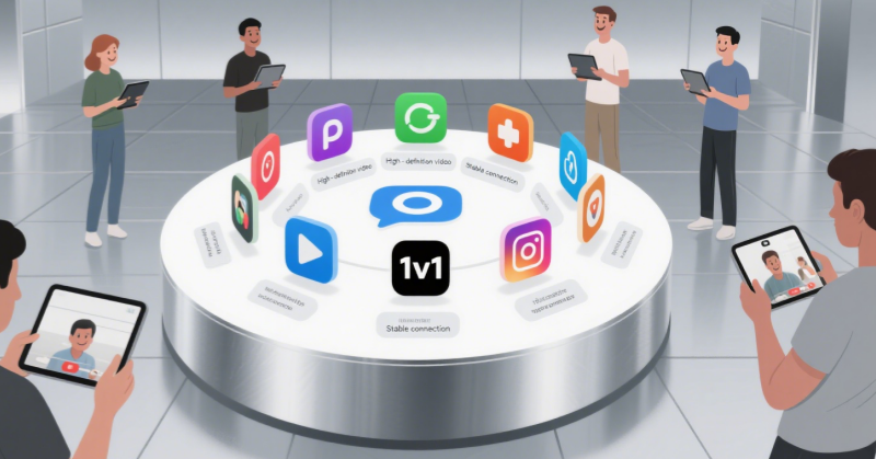 أفضل 10 تطبيقات شبيهة بمنصة 1v1 للمحادثات الفيديوية في الوقت الحقيقي