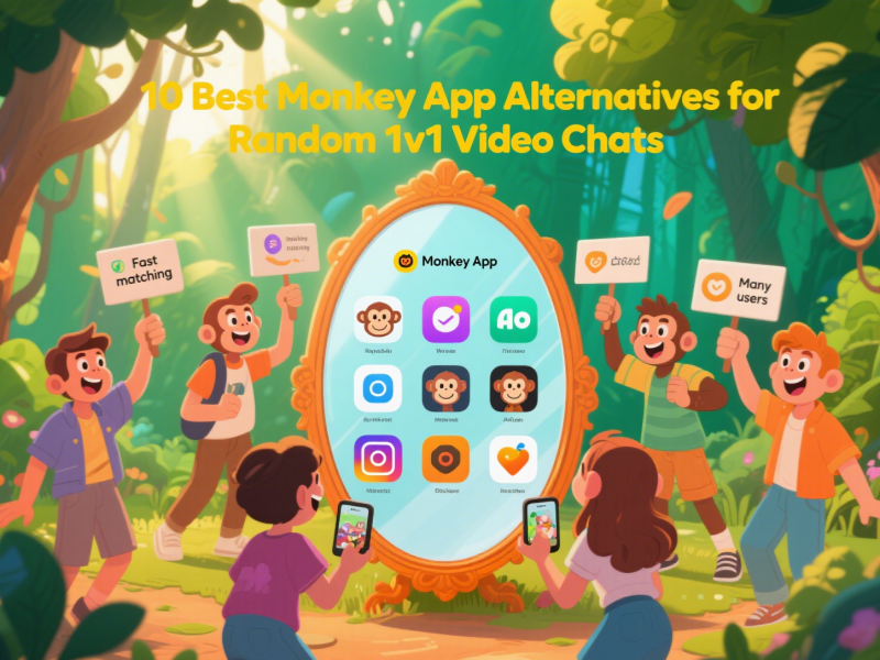 10 Best Monkey App Alternatives for Random 1v1 Video Chats