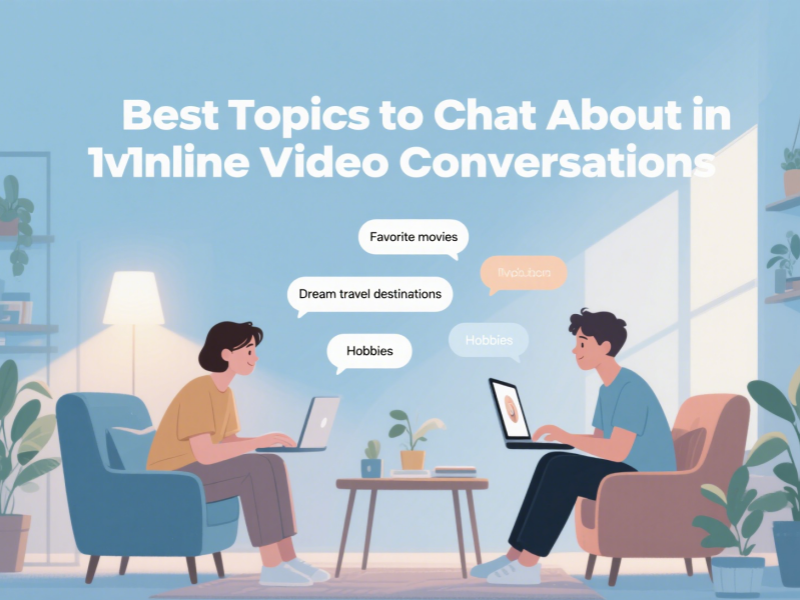 Melhores tópicos para conversar em videochamadas online 1v1