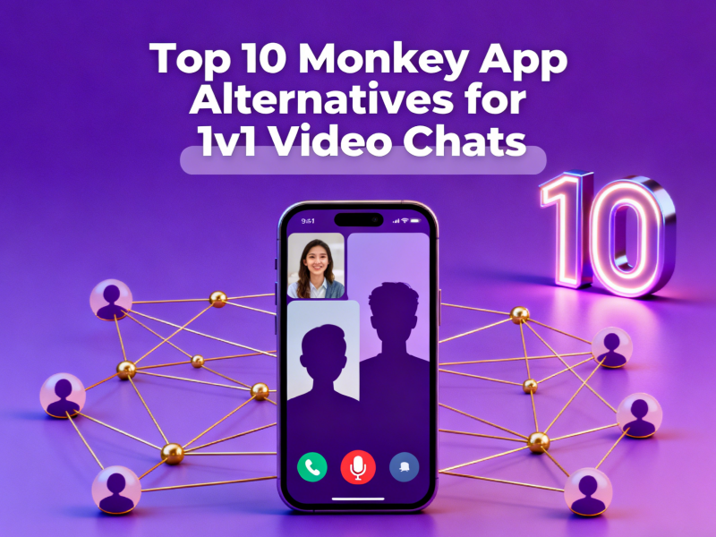 Top 10 Monkey App Alternatives for 1v1 Video Chats