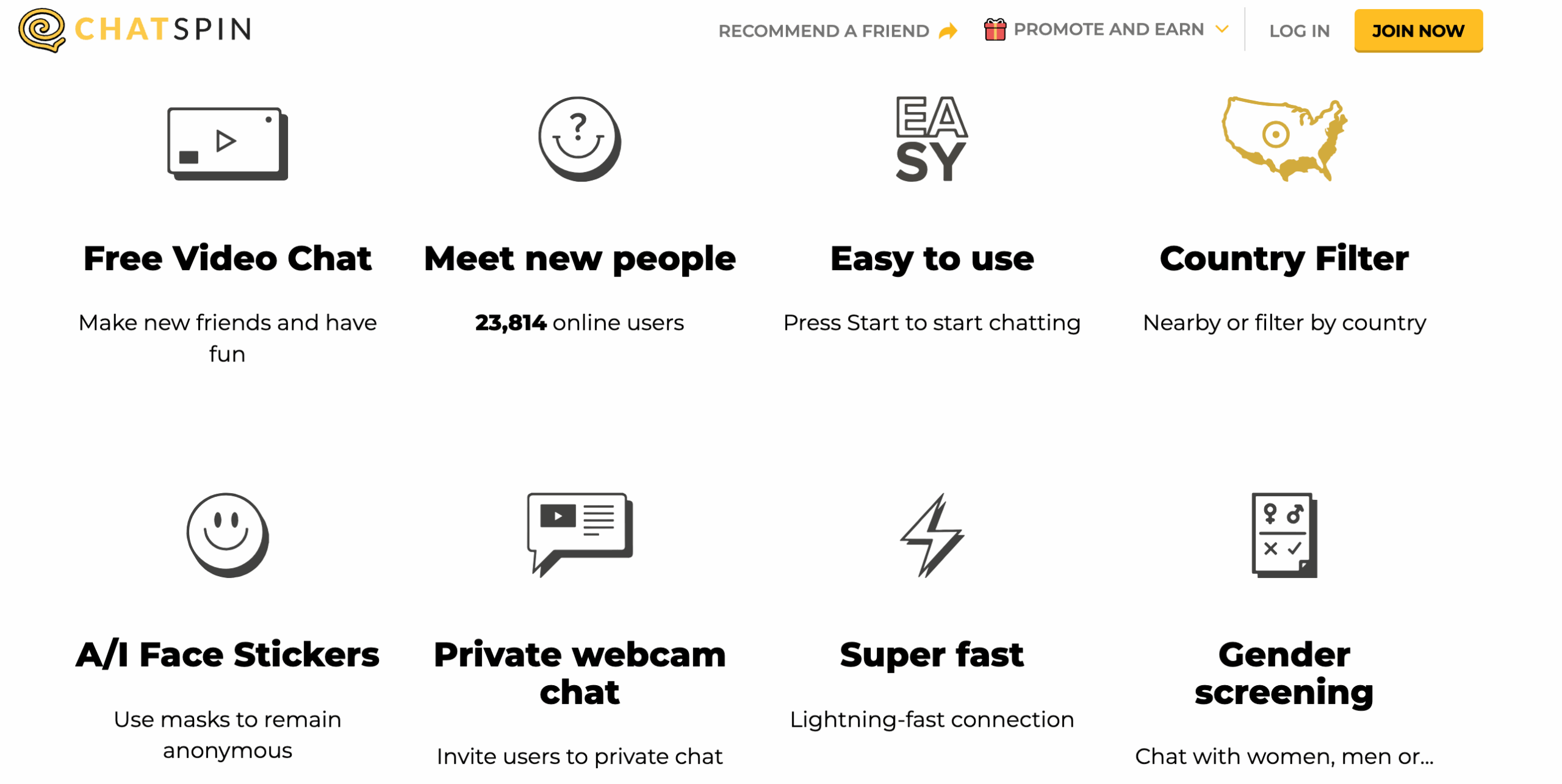 Chatspin's Main Features