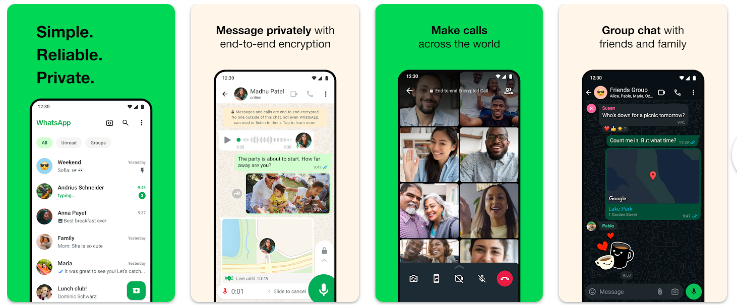 Serviço de Chamada de Vídeo Online do WhatsApp