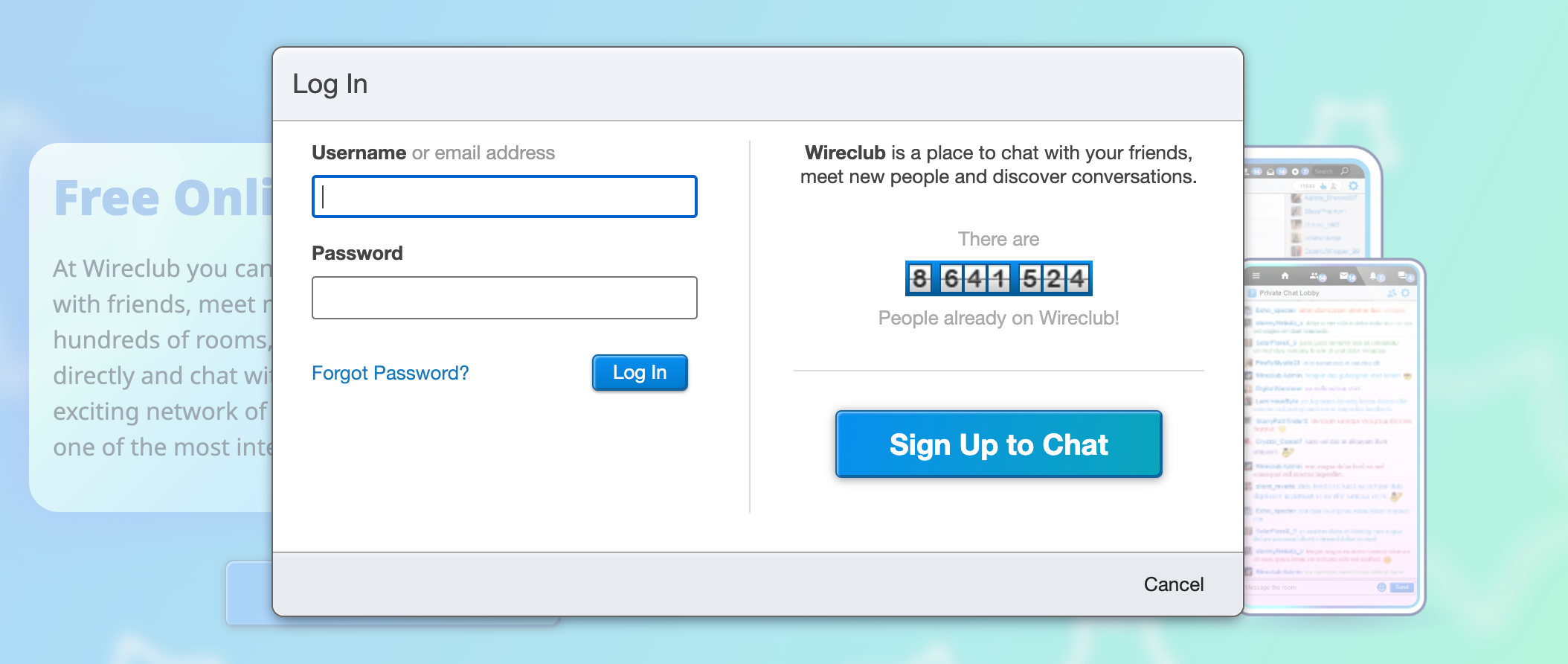 Wireclub Login