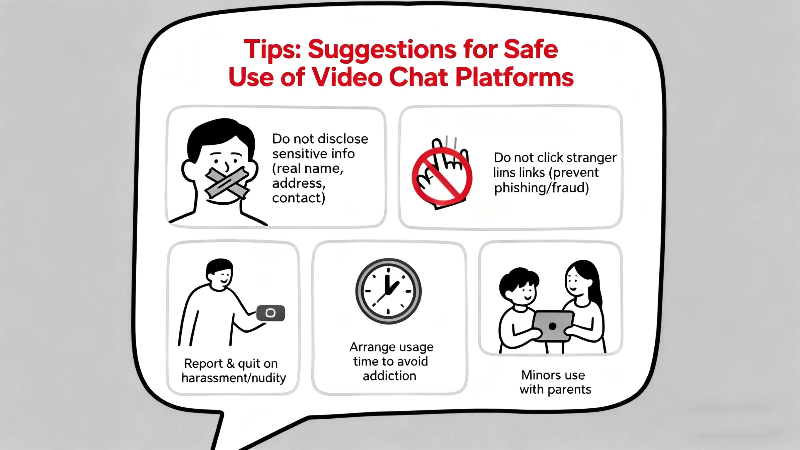 tips for safe use of video chat