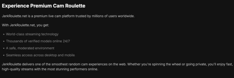 Jerkroulette User Experience